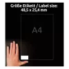 Isekleepuv printerisilt Avery LR3657-10 Valge 2,54x4,85 cm 400 tk
