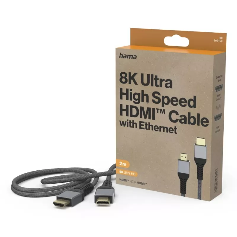 Hama 00305150 HDMI kaabel 2 m HDMI Type A (Standard) must, hall