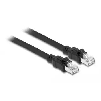 DeLOCK võrgukaabel RJ45 Cat.6A F/UTP 0.5 m must