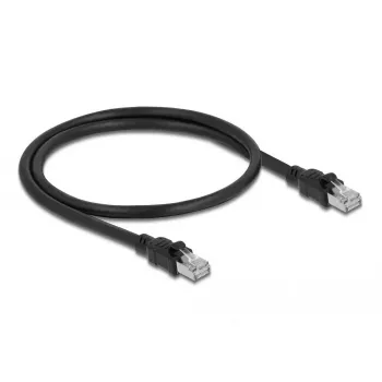 DeLOCK võrgukaabel RJ45 Cat.6A F/UTP 0.5 m must