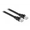 DeLOCK võrgukaabel RJ45 Cat.6A F/UTP 1 m Must