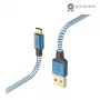 Hama peegeldav USB-kaabel USB 2.0 1.5 m USB A USB C sinine