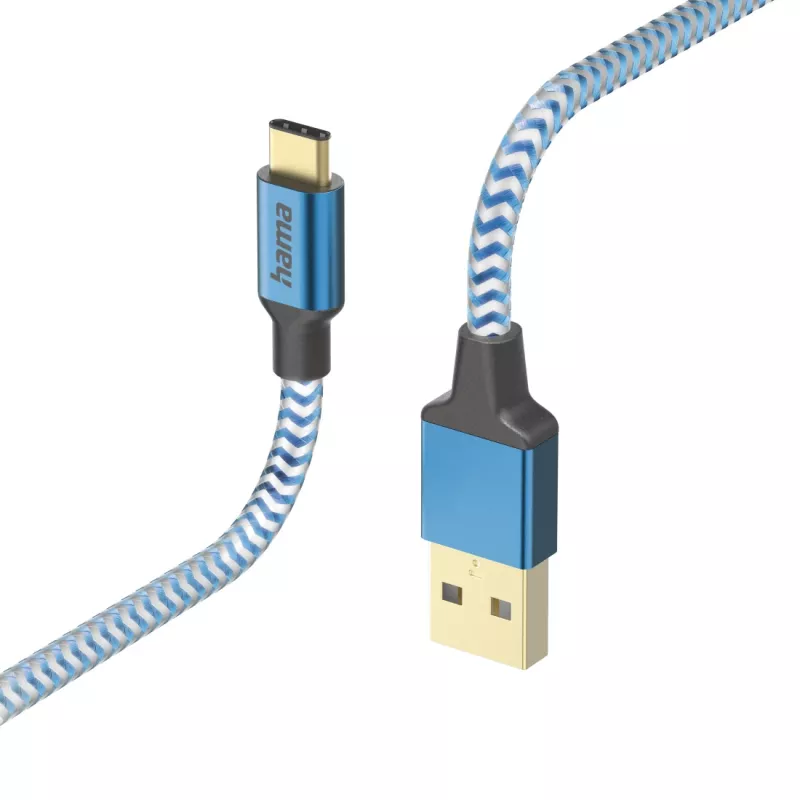 Hama peegeldav USB-kaabel USB 2.0 1.5 m USB A USB C sinine