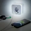 Hama 00223498 LED-öölamp koos pesaga, 2 USB-väljundit, liikumis- ja valgusandur