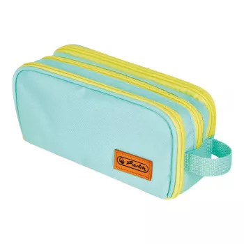 Pliiatsikarp Herlitz Neon Soft Polyester Mint kollane 235x110x75mm