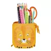 Pehme pliiatsikarp Herlitz Lion 140 mm x 75 mm x 185 mm polüester oranž kollane