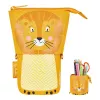 Pehme pliiatsikarp Herlitz Lion 140 mm x 75 mm x 185 mm polüester oranž kollane