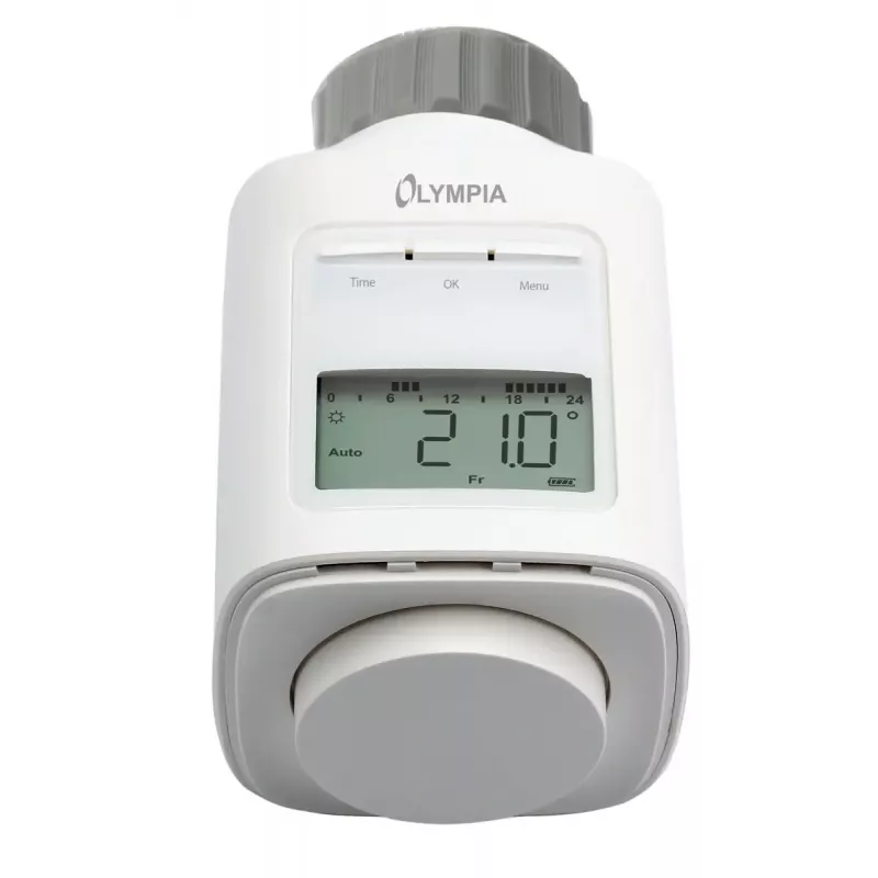 Radiatori termostaat Olympia HT 430-23A (mudel 73036) valge, elektrooniline juhtimine