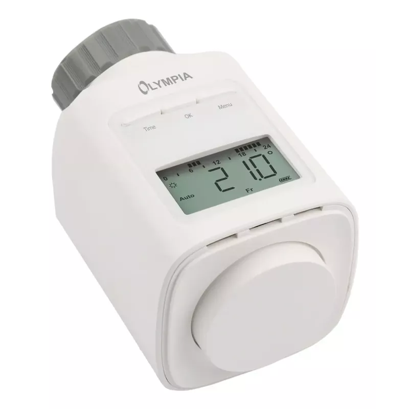 Radiatori termostaat Olympia HT 430-23A (mudel 73036) valge, elektrooniline juhtimine
