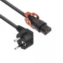 ACT toitejuhe CEE 7/7 isane (nurgaga) - C13 IEC Lock+ must 2 m, EL332S, 5 tk pakend