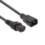 ACT Powercord C13 IEC Lock - C14 must 2 m, PC1021, 5-Pack