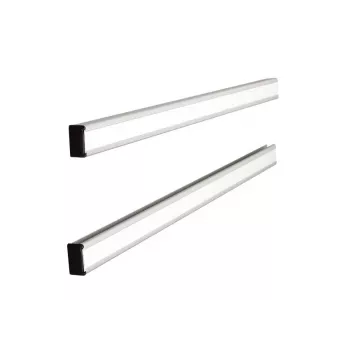 Nobo T-Card Support Rails 12 Link, Aluminium, hall, Silver, 388 mm, 13 mm, 241 g, 37 mm