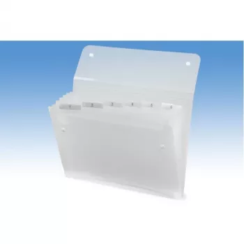 Rexel ICE Expander 6-taskuline läbipaistev, Läbipaistev, Polüpropüleen (PP), 120 lehte, A4