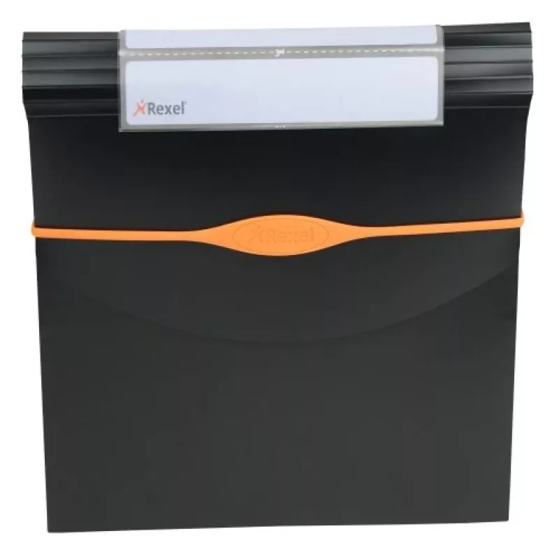 Rexel Optima Expander 13-osa must, Must, Polüpropüleen (PP), 500 lehte, A4, 45 mm, 325 mm