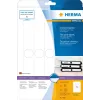 Rippmapi sildid HERMA 5165 A4 34x297 mm valge paber matt läbipaistmatu 125 tk