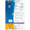 Viiliku sildid HERMA 5159 A4 59x297 mm valge paber matt läbipaistmatu
