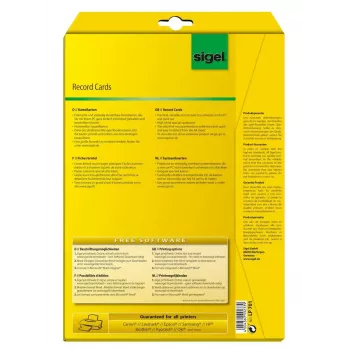 Mittekleepuvad sildid Sigel LP701 160 tk Valge Ristkülik