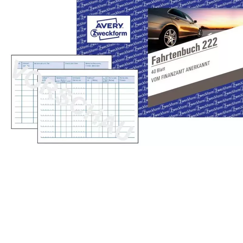 Raamatupidamise vormiraamat Avery 222 A6 40 lehekülge
