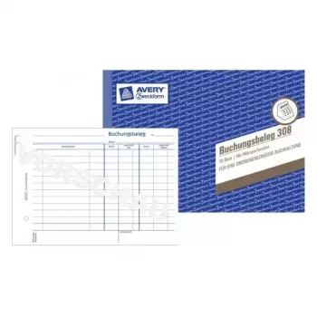 Administration Book Avery 308 Blue Valge