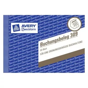 Administratsiooniraamat Avery 309 sinine valge