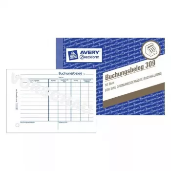 Administratsiooniraamat Avery 309 sinine valge