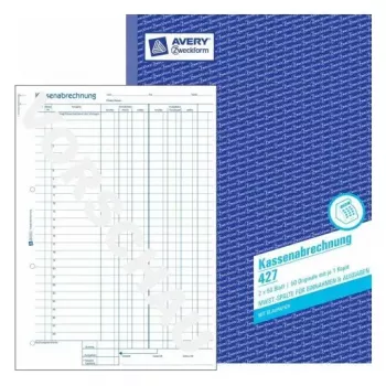 Administratsiooniraamat Avery 427 Sinine Valge