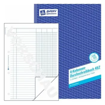 Administratsiooniraamat Avery 452 sinine valge