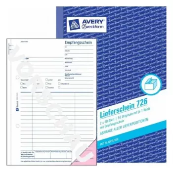 Administratsiooniraamat Avery 726 sinine valge