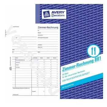 Administration Book Avery 881 Sinine Valge