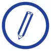Writing Notebook A5 Avery 904 50 Sheets Blue Valge