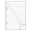 Writing Notebook A5 Avery 904 50 Sheets Blue Valge