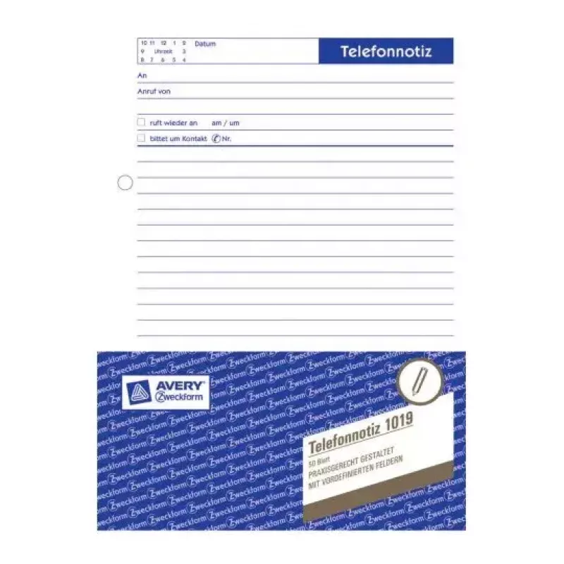 Registerpaber Avery 1019