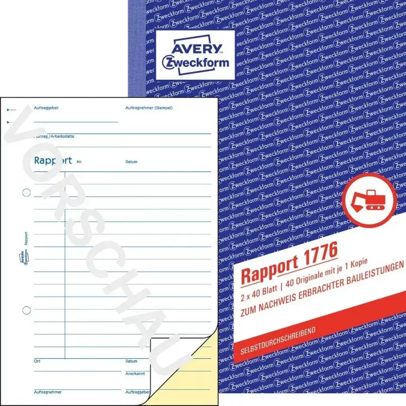 Raamatupidamisvormi A5 Avery 1776 raamat