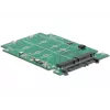 Sisemine M.2 adapter DeLOCK 62590 SATA 6 Gbit/s RAID 0 1 JBOD