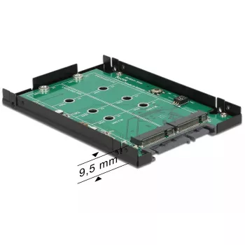 Sisemine M.2 adapter DeLOCK 62590 SATA 6 Gbit/s RAID 0 1 JBOD