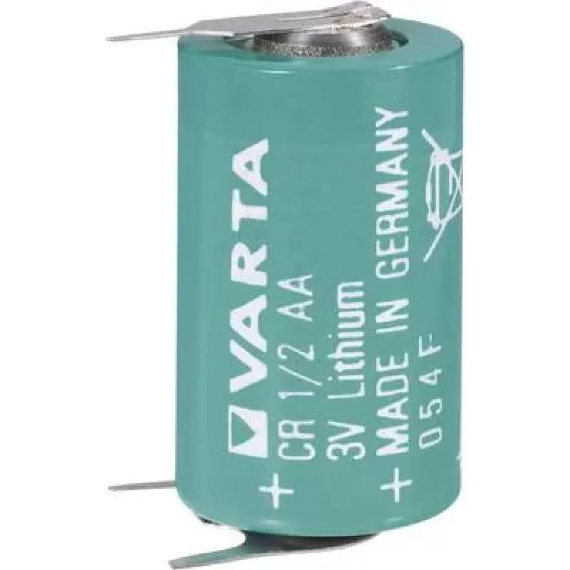 Liitiumaku Varta CR 1/2 AA 3V 970mAh, suure mahutavusega münditüüpi element