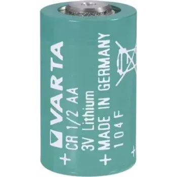 Liitiumaku Varta CR 1/2 AA 3V 970mAh, suure mahutavusega münditüüpi element
