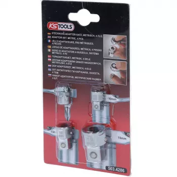 Pesakomplekt KS Tools 503.4286 4 otsakut kroom-vanaadiumterasest