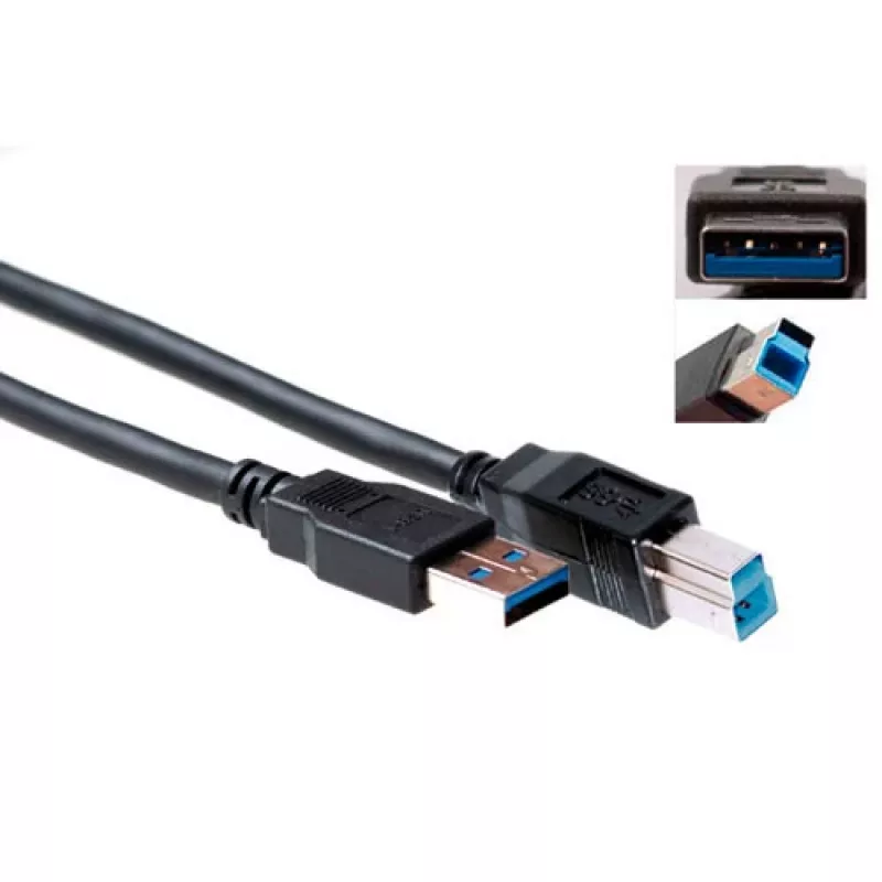 USB-kaabel ACT USB 3.2 Gen1 A-pistik - USB B-pistik 1,00 m