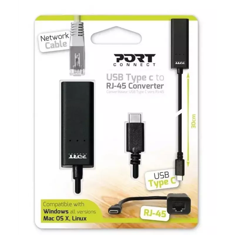 Port Designs 900126 sülearvuti dokkimisalus USB Must 0,3 m