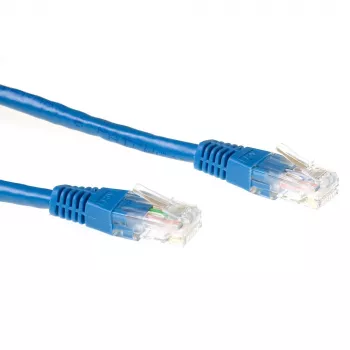 ACT sinine 0,5-meetrine U/UTP CAT6 patch-kaabel RJ45-pistikuiteta