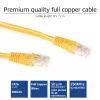 ACT kollane 20 meetri U/UTP CAT6 ühenduskaabel RJ45 pistikutega