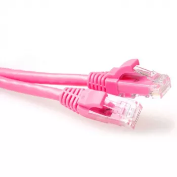 ACT Pink 7 meetri U/UTP CAT6 harukontaktivaba võrgukaabel RJ45-pistikutega