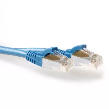 ACT sinine 25-meetrine LSZH SFTP CAT6A paranduskaabel tõmbevabade RJ45-pistikutega