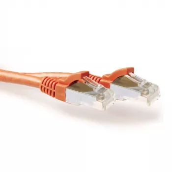ACT oranž 15 m LSZH SFTP CAT6A patch-kaabel RJ45-pistikute ja tõmbetõkkega
