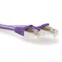 ACT lilla 2 m LSZH SFTP CAT6A paigakaabel, haardumiskindel, RJ45-pistikutega