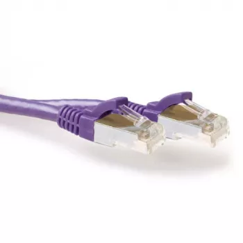 ACT lilla 7 m LSZH SFTP CAT6A paigakaabel tõmbetõkestiga RJ45 pistikutega