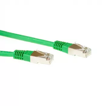 ACT roheline 15-meetrine LSZH SFTP CAT6 patch-kaabel RJ45-pistikutega