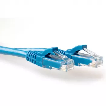 ACT sinine 10 m U/UTP CAT6A patch-kaabel, tõmblukuga RJ45-pistikud