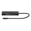 Manhattan USB-C dokk/jagaja kaardilugejaga, pordid (x6): Ethernet, HDMI, USB-A (x3) ja USB-C, toiteedastusega (100 W) USB-C porti (märkus: vaja on täiendavat USB-C seinakruvijat ja USB-C kaablit), universaalne kõigile seadmetele, alumiinium, samaväärne mudeliga DKT30CSDHPD3